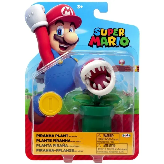 Photo 2 of Nintendo 4 Inch Piranha Plant with Coin
