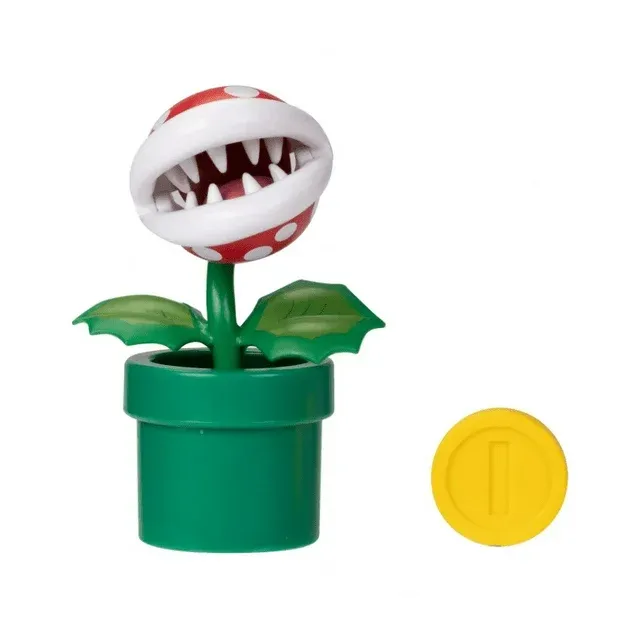 Photo 1 of Nintendo 4 Inch Piranha Plant with Coin
