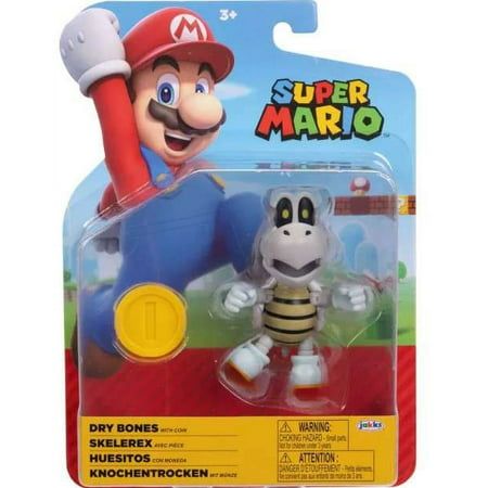 Photo 1 of World of Nintendo Wave 32 Dry Bones Action Figure (with Coin)
