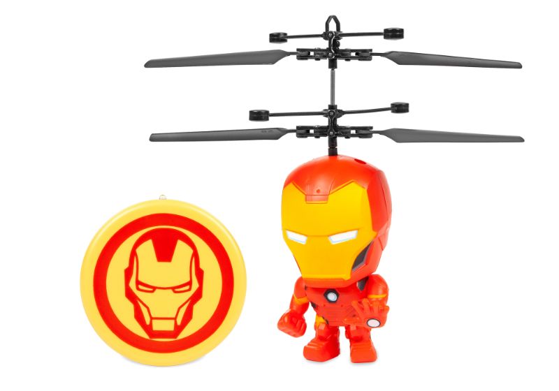 Photo 1 of 10.75 Marvel Avengers Iron Man Flying Figure Helicopter
