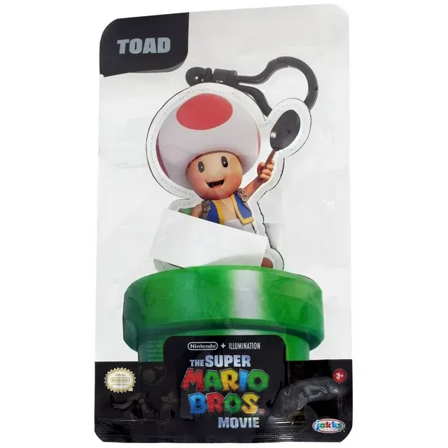 Photo 1 of Super Mario Bros. The Movie Toad Plush Hanger
