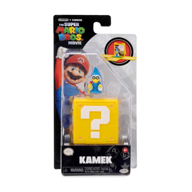 Photo 1 of The Super Mario Bros. Movie 1.25 Inch Mini Kamek Figure with Question Block
