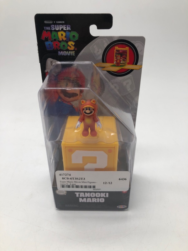 Photo 2 of The Super Mario Bros.Movie Tanooki Mario 1.25-in Mini Figure
