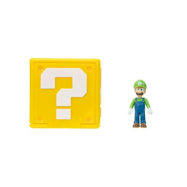Photo 1 of The Super Mario Bros. Movie 1.25 Inch Mini Luigi Figure with Question Block
