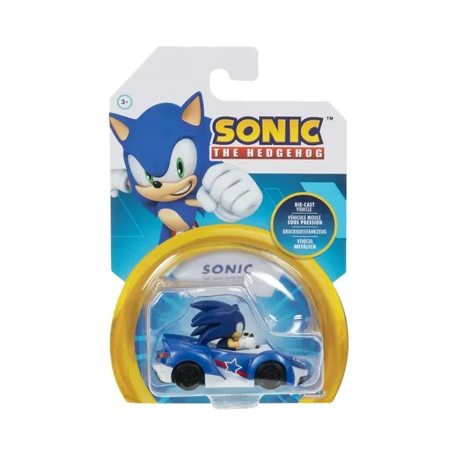 Photo 2 of Sonic 1:64 Die-Cast Vehicle - Sonic (Speed Star v2)
