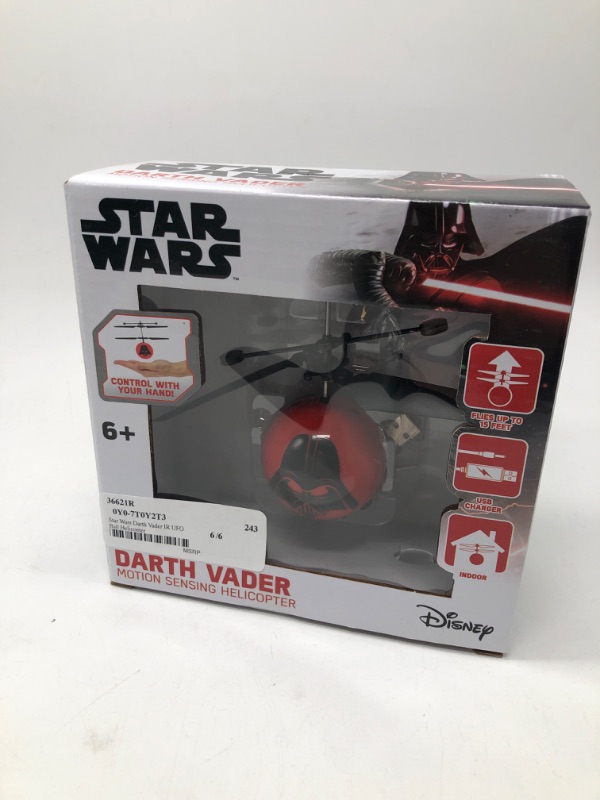 Photo 2 of Star Wars: Darth Vader IR UFO Ball Helicopter (Star Wars)

