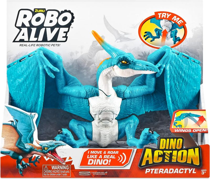 Photo 2 of Zuru Jurassic World Robo Alive Dino Pterodactyl Action S1 7173, Multi-Colour
