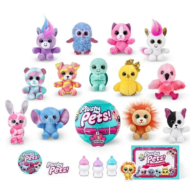 Photo 2 of 5 Surprise Plushy Pets Series 1 Mystery Collectible Capsule by ZURU for Ages 3-99
