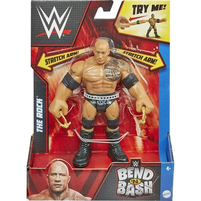 Photo 2 of WWE Bend N Bash the Rock Action Figure
