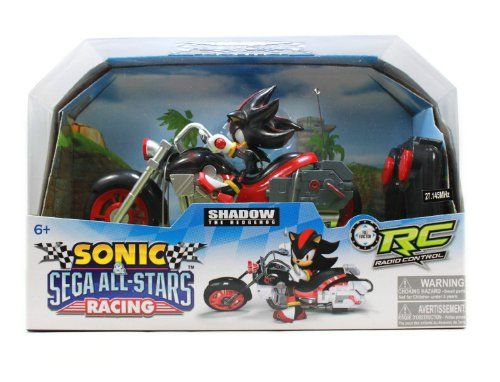 Photo 3 of NKOK Sonic Sega All-Stars Racing RC Shadow the Hedgehog Motorcycle
