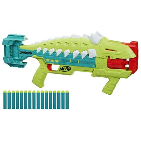 Photo 1 of Nerf DinoSquad Armorstrike Dart Blaster 16 Nerf Elite Darts Outdoor Toys for 8 and up
