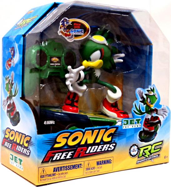 Photo 2 of Sonic 30392545 NKOK Jet the Hawk Free Rider Radio Control Figure Green
