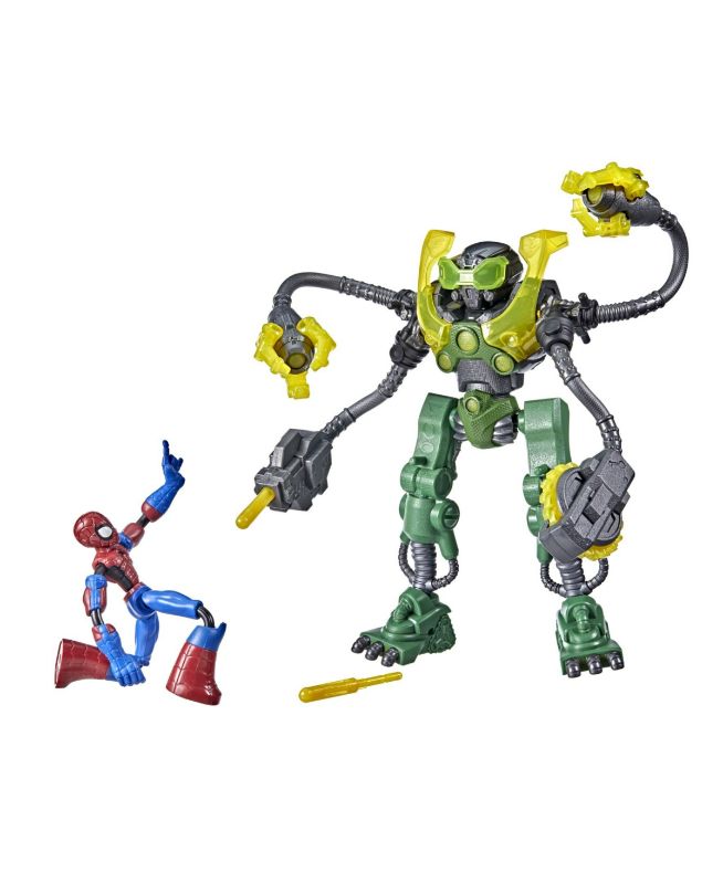 Photo 1 of Marvel Toys Spider-Man Bend and Flex Spider-Man Vs. Ock-Bot Action Figures

