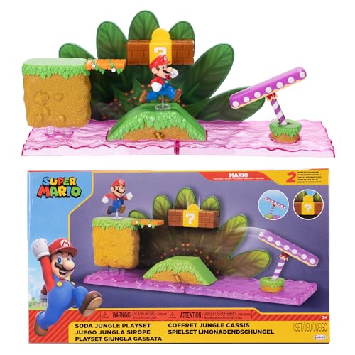 Photo 1 of Nintendo Super Soda Jungle Playset Includes 2.5-Inch Mario Figure. Ages 3+ (Officially Licensed)
