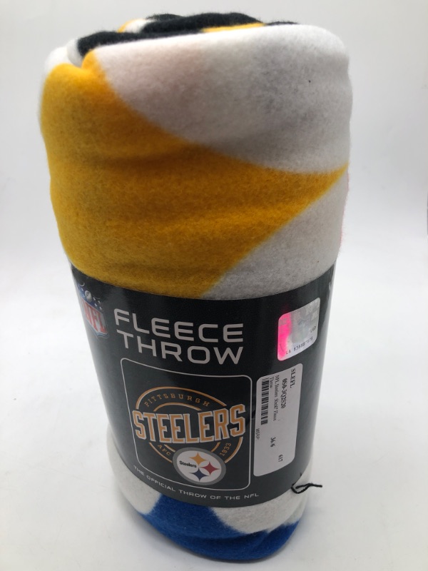 Photo 2 of  50 X 60 in. Pittsburgh Steelers Fleece Campaign Design Blanket