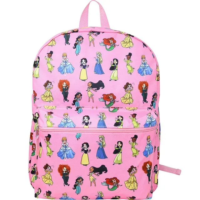 Photo 1 of Disney Princess All Over Print Large 16" Backapack Pink
