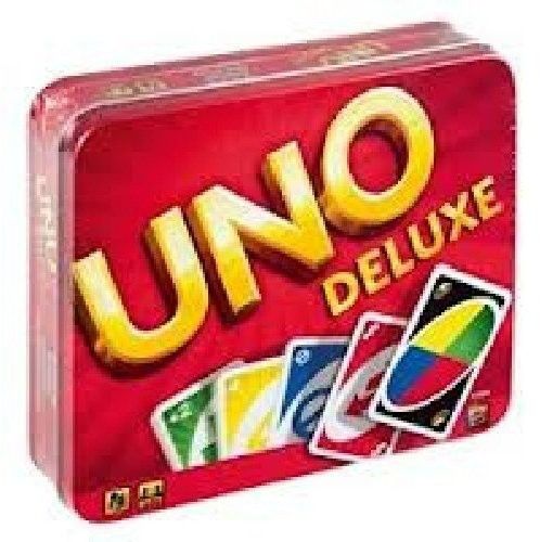 Photo 2 of Mattel Games - Uno Deluxe Card Game Tin
