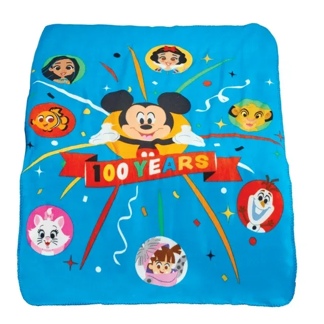 Photo 1 of Collections Etc Mickey 100 Years of Disney 5-Foot Throw Blanket
