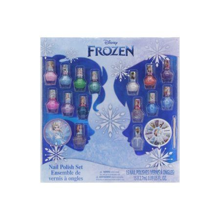 Photo 2 of Disney Frozen - Townley Girl Non-Toxic Peel-Off Nail Polish Set for Girls Ages 3+ (18 CT)
