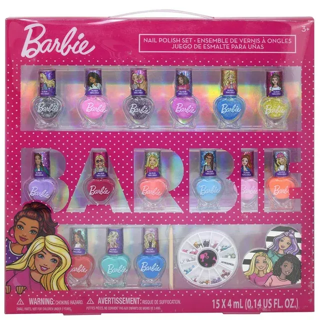Photo 3 of Barbie - Townley Girl Non-Toxic Peel-off Nail Polish Set, Toy and Gift for Girls Ages 3+, 15 CT
