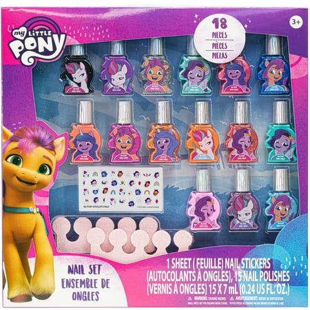 Photo 1 of My Little Pony - Townley Girl Peel-Off Nail Polish Activity Set Pretend Play Toy and Gift for Girls Ages 3+
