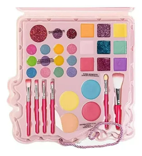 Photo 3 of Barbie - Townley Girl Soft Case Vanity Set Includes Lip Gloss, Face Shimmer, Body Glitter, Cheek Shimmer, & Accessories Ages 3+ Perfect for Parties, S
