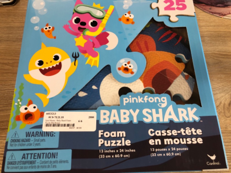 Photo 2 of Pinkfong Baby Shark 25-Piece Foam Puzzle
