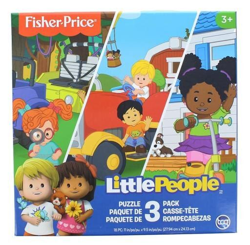 Photo 1 of Fisher-Price Little People 18 Piece Jigsaw Puzzle 3 Pack
