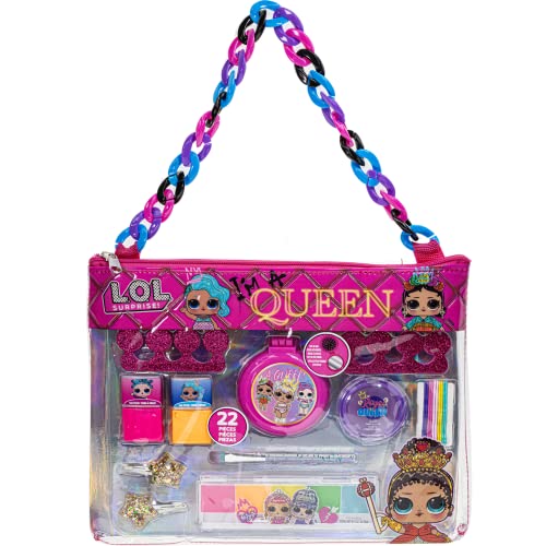Photo 1 of L.O.L Surprise! Townley Girl 11 Pcs Makeup Filled Sling Bag with Peel- Off Nail Polish, Eyeshadow, Hair Accessories, Body Glitter & More| Birthday Gif
