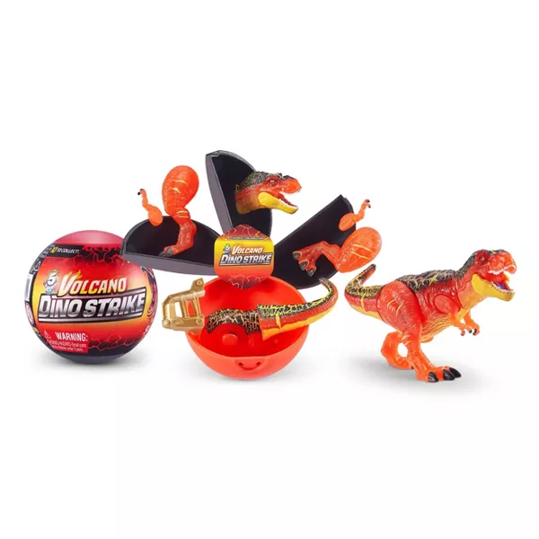 Photo 1 of 4 Pack 5 Surprise Dino Strike Volcano Series 4 Mystery Collectible Capsule
