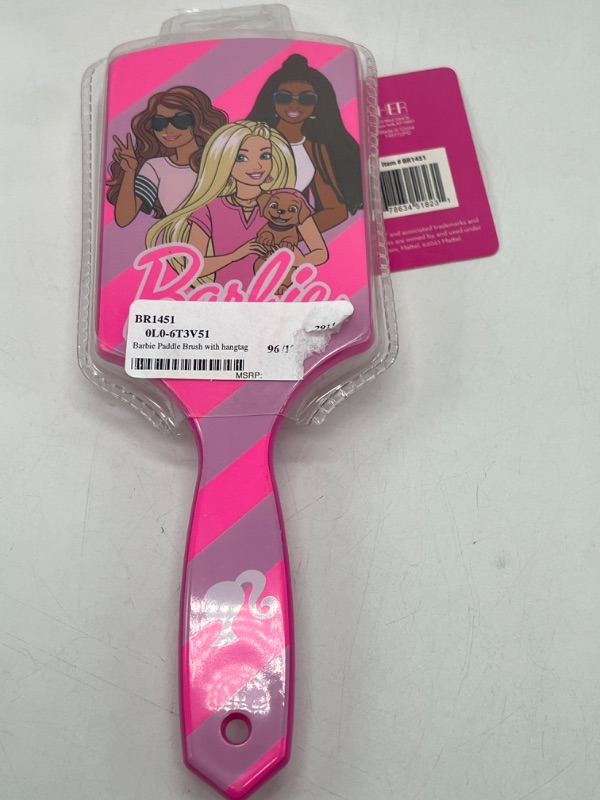 Photo 2 of Barbie Girls Paddle Hairbrush Pink
