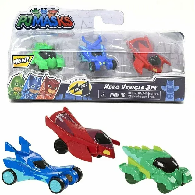 Photo 2 of PJ Masks Nighttime Micros Hero Vehicle 3pk
