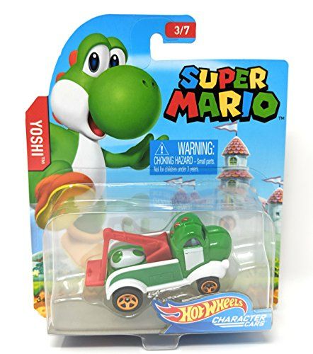 Photo 2 of Hot Wheels Mario Brothers Yoshi Car Toy
