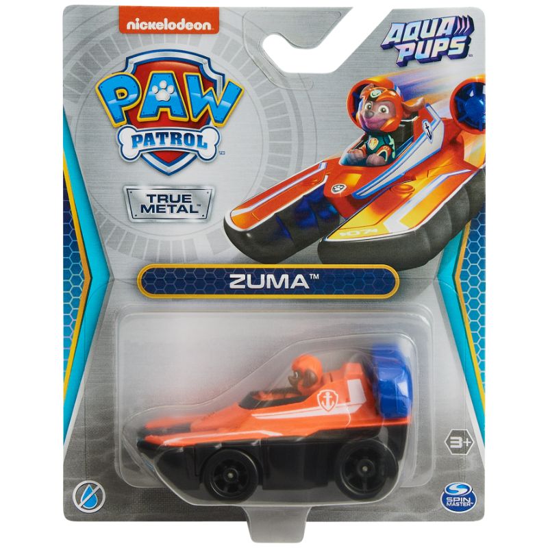 Photo 2 of PAW Patrol Aqua Pups True Metal Zuma 1:55 Scale Die-Cast Toy Car for Ages 3 and up
