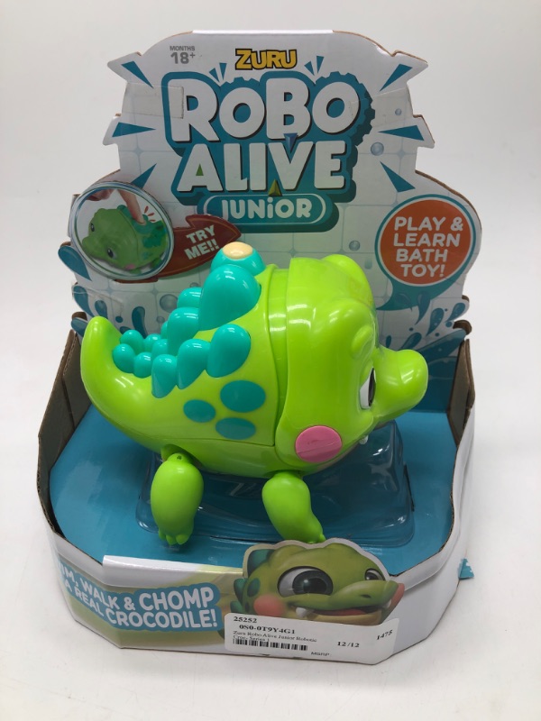 Photo 2 of Robo Alive Junior Little Croc 5 Inch Battery-Powered Bath Toy by ZURU
