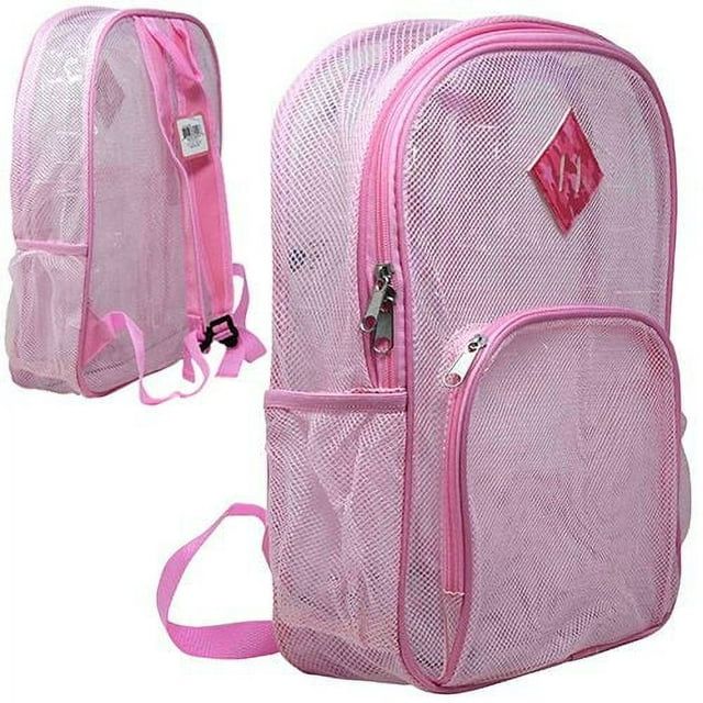 Photo 1 of Mesh Backpack 16" Camouflage, Pink
