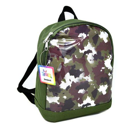 Photo 1 of Boys Camo Print 11 X 9 Mini Backpack with PVC Print
