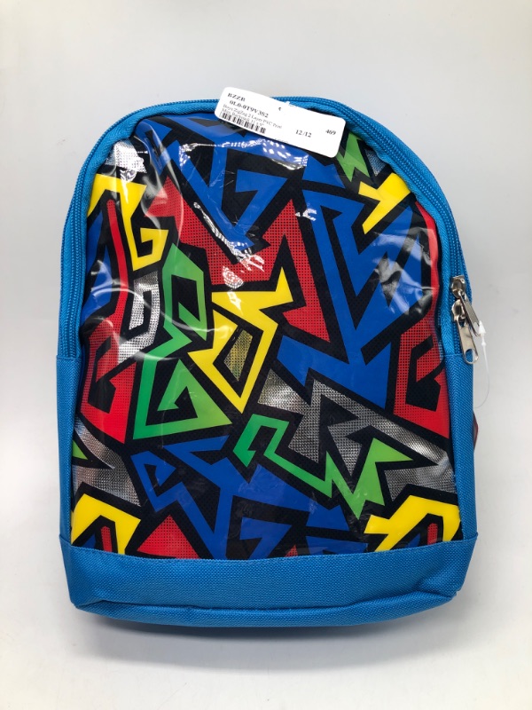 Photo 2 of Boys ZigZag Print 11 X 9 Mini Backpack with PVC Print
