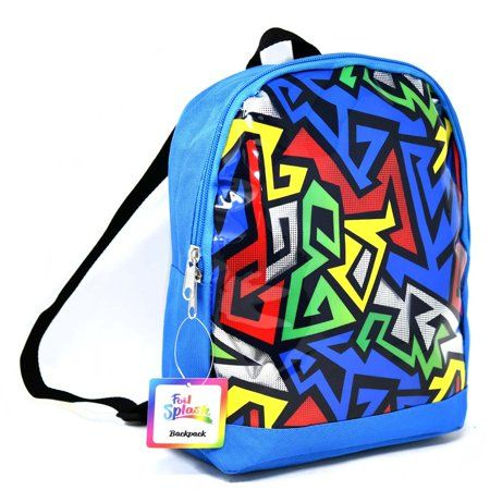 Photo 1 of Boys ZigZag Print 11 X 9 Mini Backpack with PVC Print
