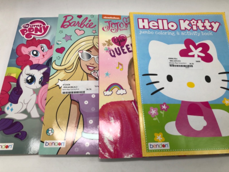 Photo 1 of 4 Pack Miscellaneous Coloring/Activity  Books 
