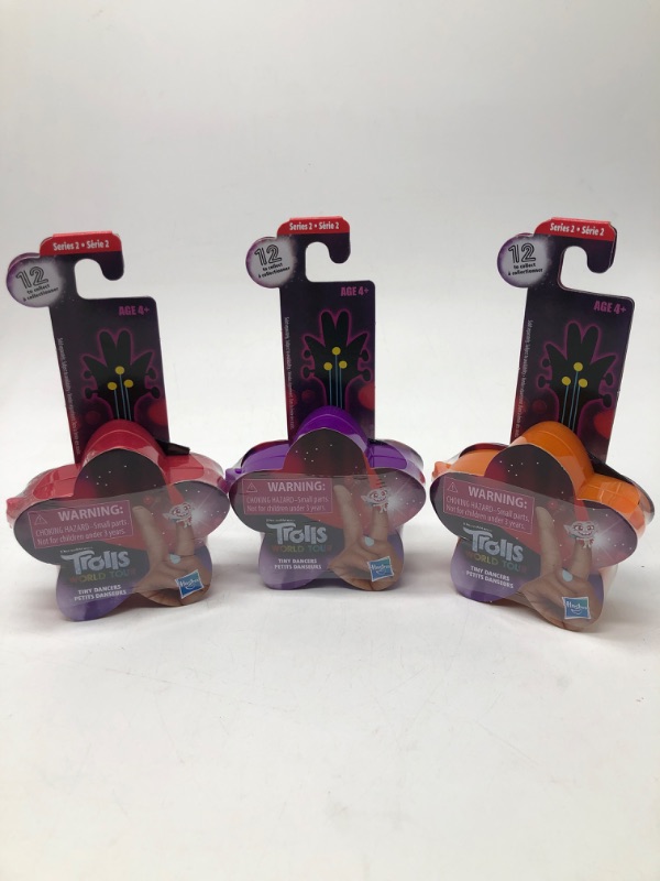 Photo 3 of 3 Pack DreamWorks Trolls World Tour Tiny Dancers Series 1, for Ages 4+

