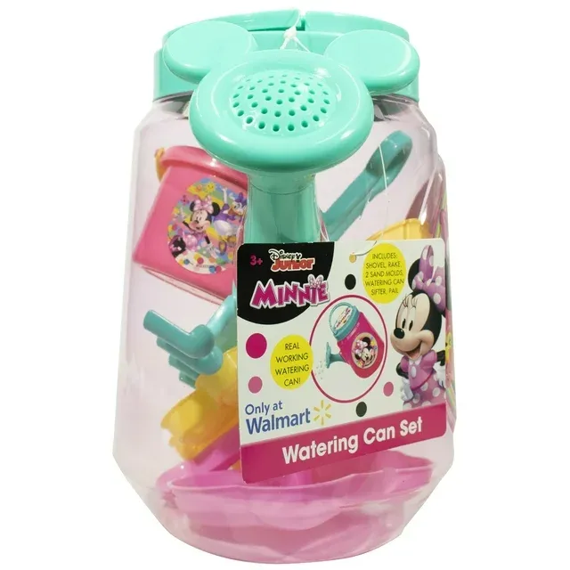 Photo 2 of Disney Minnie Mouse Portable Clear Plastic Beach Watering Can, for Ages 3+. 0.94 Lbs.
