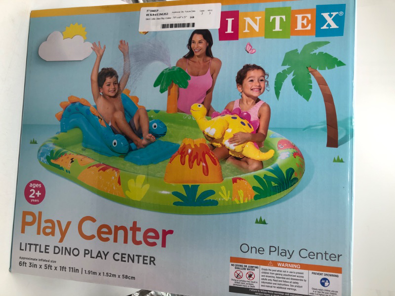 Photo 2 of Intex Little Dino Dinosaur Themed Inflatable Backyard Pool Play Center
