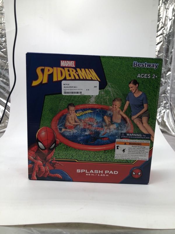 Photo 2 of Spider-Man 65 Child Lawn Sprinkler Splash Pad Ages 2+
