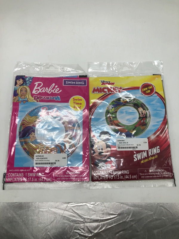 Photo 1 of Barbie and mickey roadster swim ring
