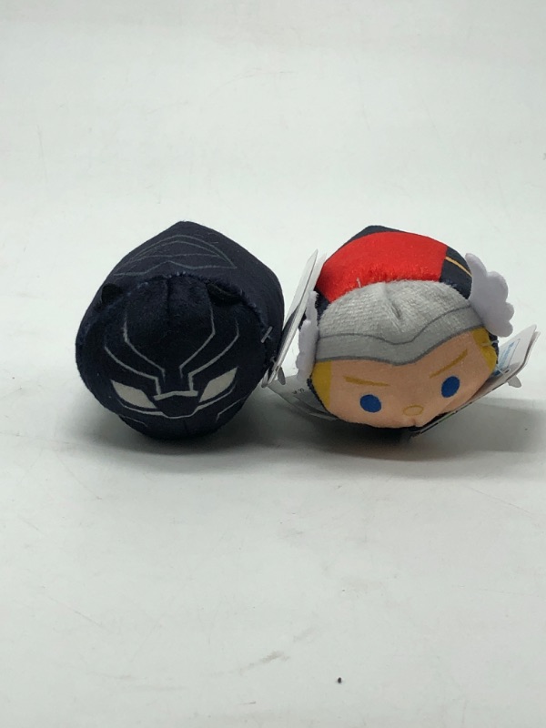Photo 1 of Disney Marvel Thor and Black Panther Tsum Tsum 2.5 Inch Mini Plush