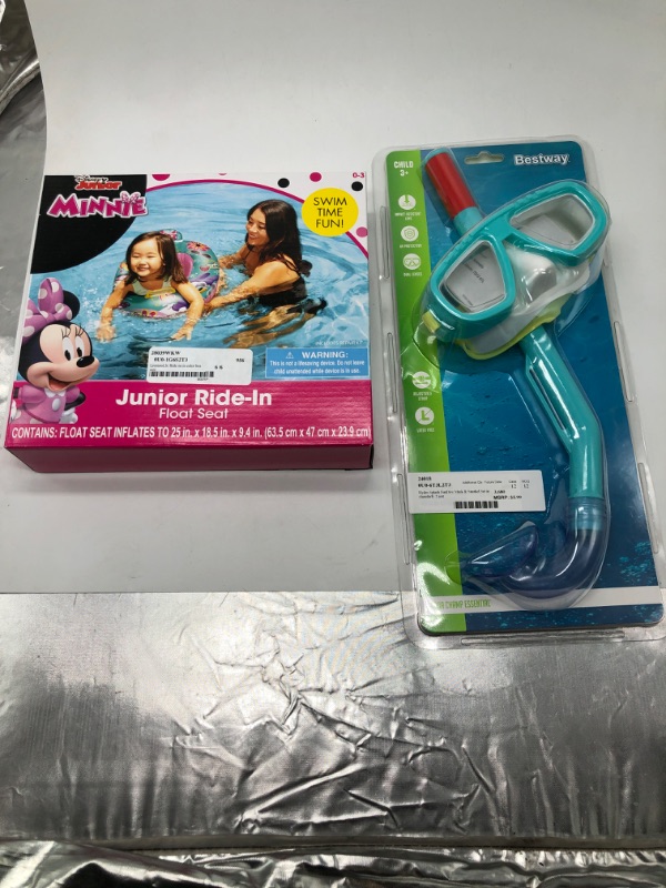 Photo 1 of minnie mouse junior ride in and swim snorkel set  