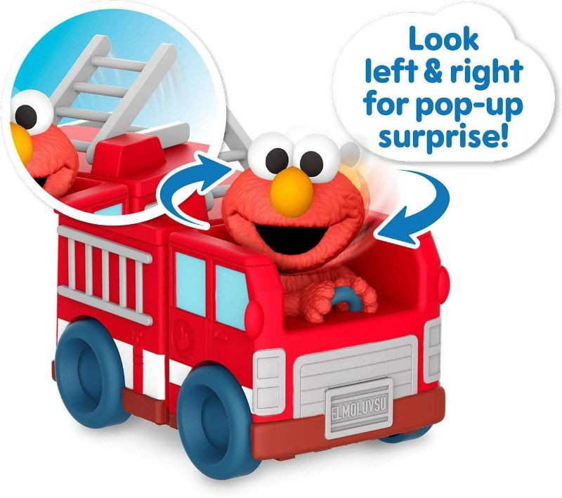Photo 2 of Sesame Street Twist & Pop Wheelies Elmo Vehicle
