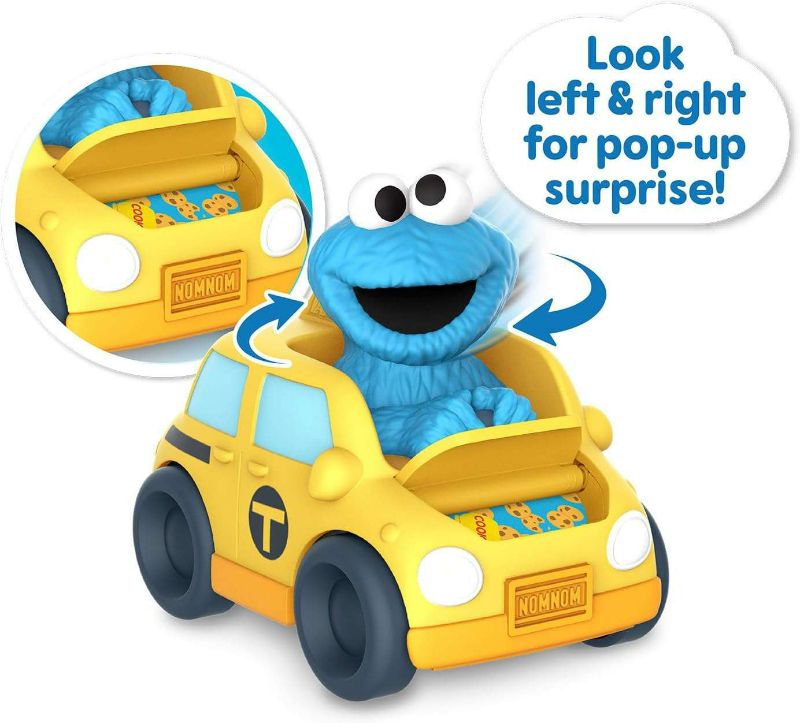Photo 2 of Sesame Street Twist & Pop Wheelies Cookie Monster Vehicle

