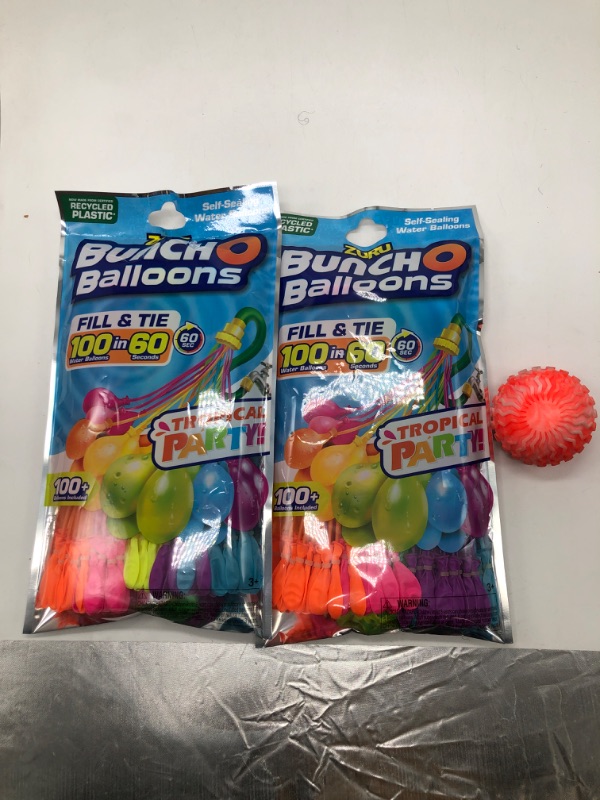 Photo 1 of Bunch O Balloons Tropical Party Self-Sealing Water Balloons and squash ball bundle